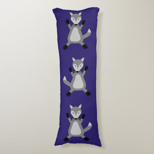 Coussins Longs Loup d'Halloween mignon (Devant (Vertical))