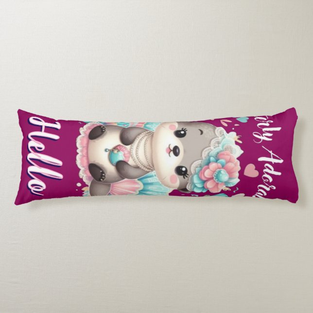 Coussins Longs Loutre absolument adorable mignonne kawaii  (Devant)