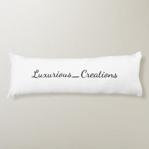Coussins Longs Luxurious_Creations Lance Le logo de l'oreiller