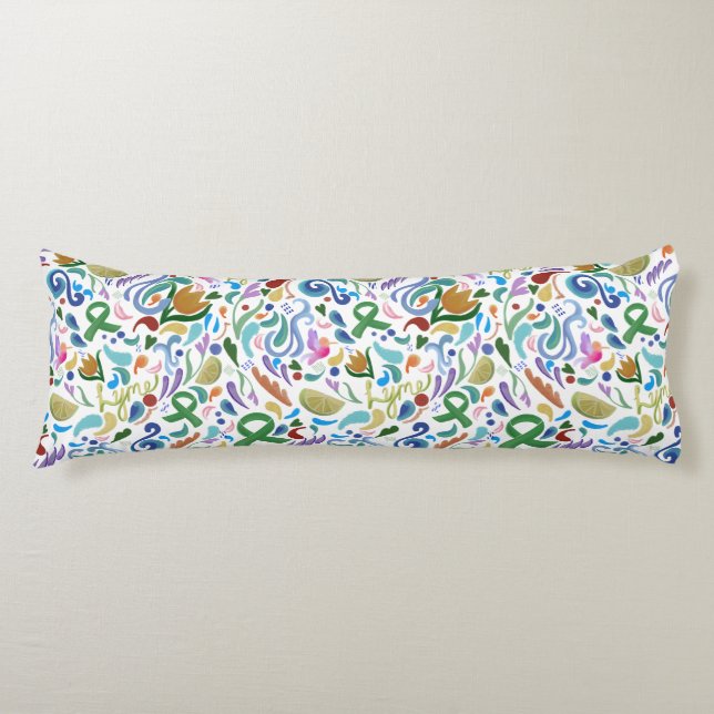 Coussins Longs Lyme Lime Carrosserie Corps Oreiller Sensibilisati (Devant)