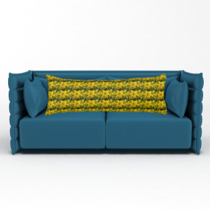 Coussins Longs Lys Asiatiques Jaunes Floral