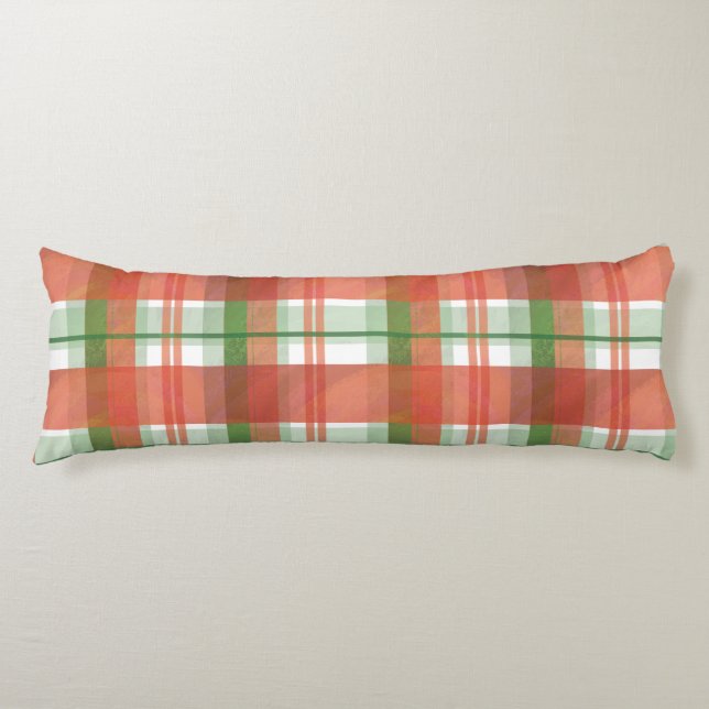 Coussins Longs Madras Plaid Noël (Devant)