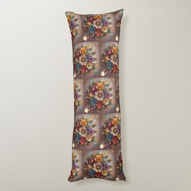 Coussins Longs "Magie des fêtes florales" (Dos (Vertical))