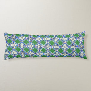 Coussins Longs Mandala coeur motif bleu Thunder_Cove