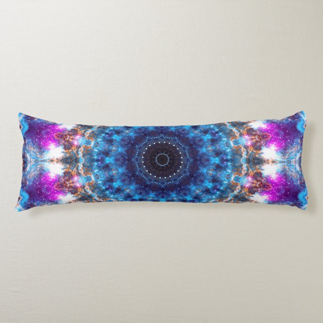 Coussins Longs Mandala de nébuleuse (Devant)