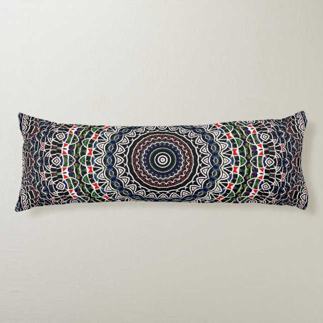 Coussins Longs Mandala d'équilibre (Devant)