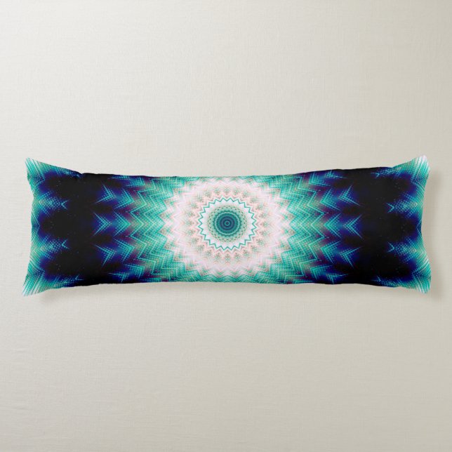 Coussins Longs Mandala d'onde sonore (Devant)