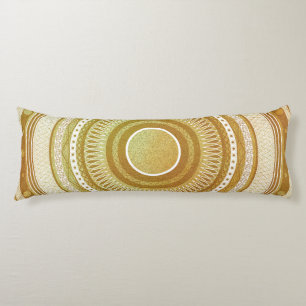 Coussins Longs Mandala doré et pailletton