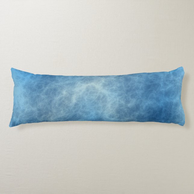 Coussins Longs Marbre bleu Abstrait (Devant)