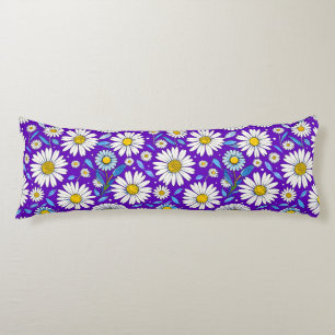 Coussins Longs Marguerites et Feuilles