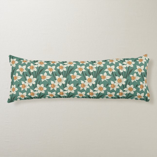 Coussins Longs Marguerites Florales Printemps Été (Devant)