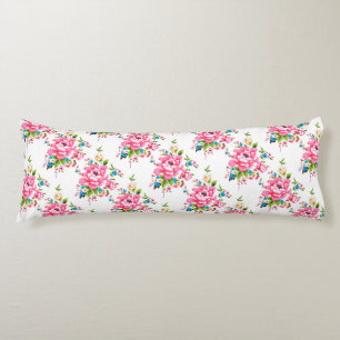 Coussins Longs Mariage Pink Peony bouquet de fleurs motif