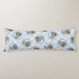 Coussins Longs Mastiff anglais Peinture Fawn Original Pet Dog Art