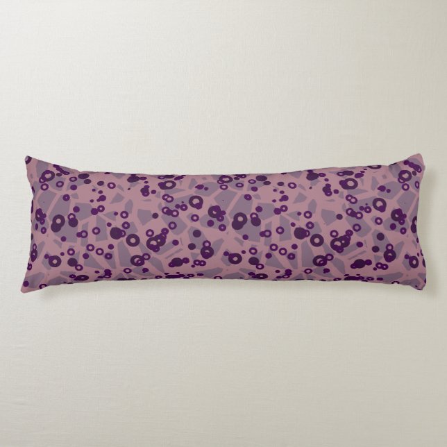 Coussins Longs mauve géométrique violet (Devant)