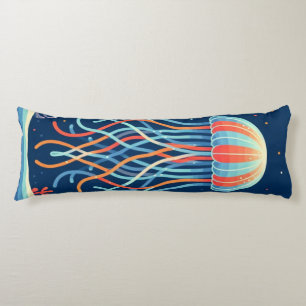 Coussins Longs méduse marine/plage/côtière