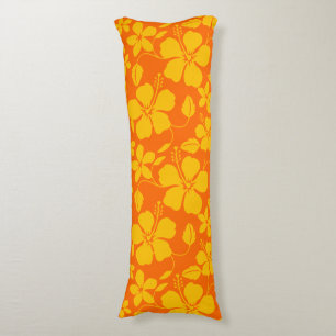 COUSSINS LONGS MÉLANGE D'ORANGE HULA HAWAIEN (HIBISCUS)
