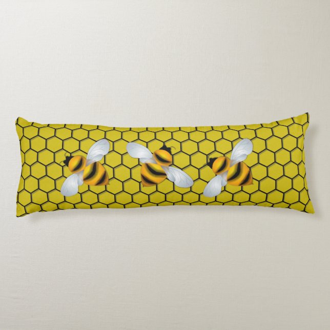 Coussins Longs Miel Bee (Dos)