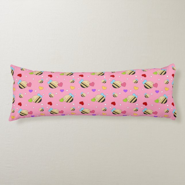 Coussins Longs Mienne abeille de la Saint-Valentin (Devant)