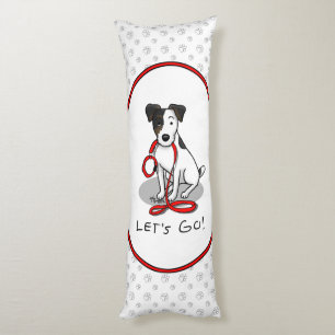 Coussins Longs Mignon, allons-y ! Jack Russell Terrier (tricolore