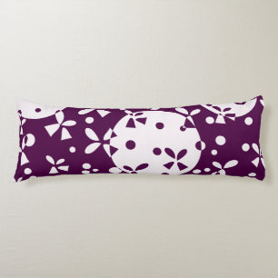Coussins Longs Modèle de fête de cloches de Noël violettes