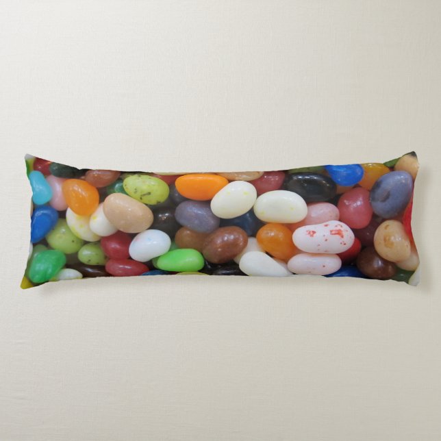 Coussins Longs Modèle de texture de sucrerie de vert bleu de noir (Devant)