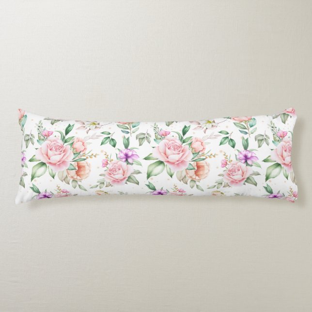 Coussins Longs Modèle floral (Devant)