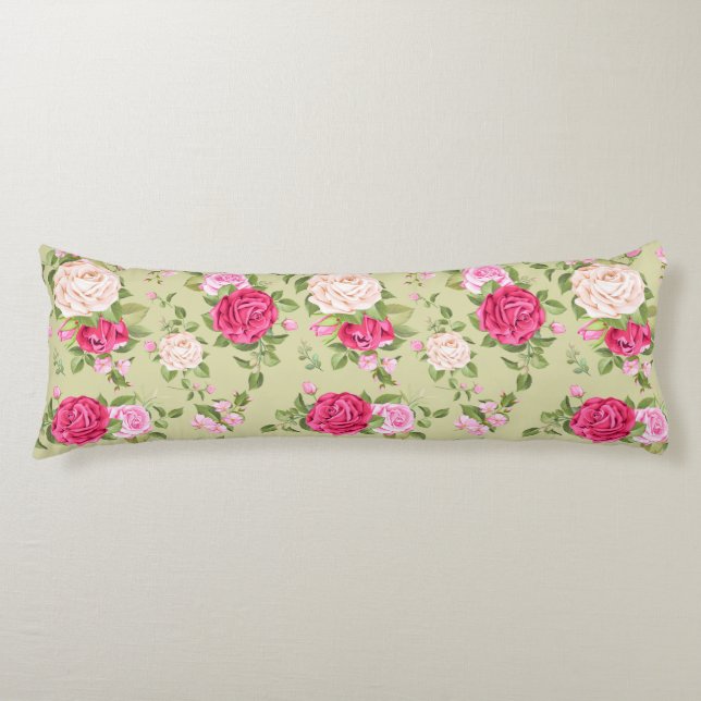 Coussins Longs Modèle floral (Devant)