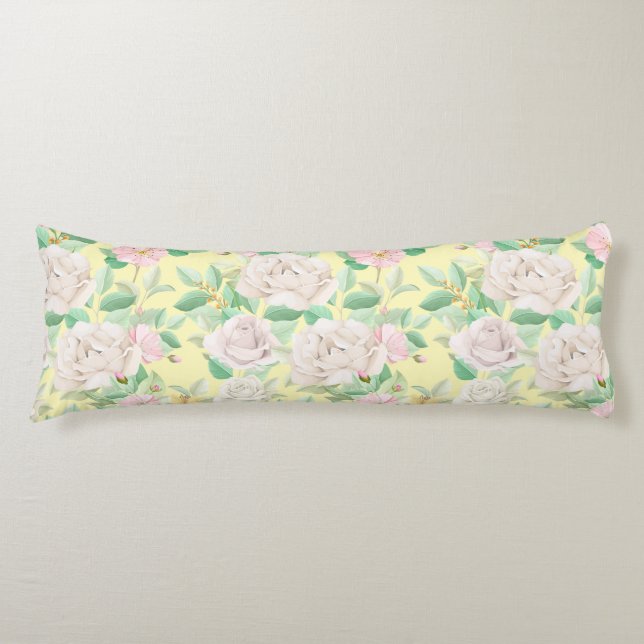 Coussins Longs Modèle floral (Devant)