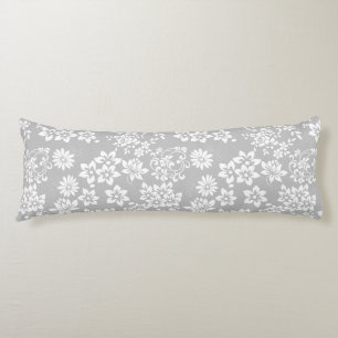 Coussins Longs Modèle floral.b L Gris BG