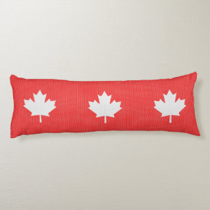 Coussins Longs Modèle Knit Maple Leaf Tricot Motif