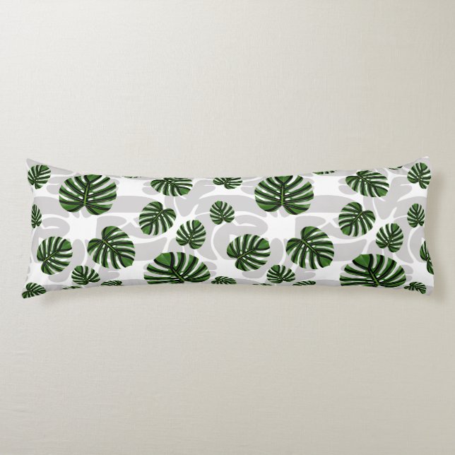 Coussins Longs Modern Boho Botanical Leaves Pattern (Devant)