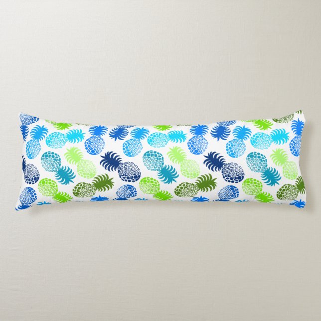 Coussins Longs Momona Tropical Hawaïen Ananas (Devant)