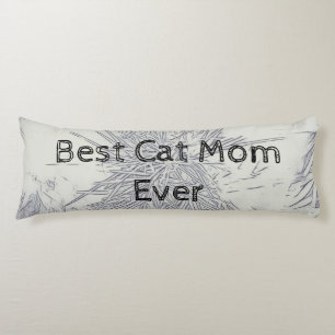 Coussins Longs Monochrome Meilleur Chat Maman jamais