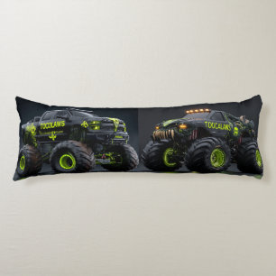 Coussins Longs Monster Truck Toxic Bio-Armure - Cyber Néon Vert