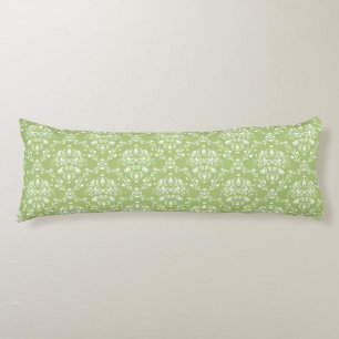Coussins Longs Moss Green Damask