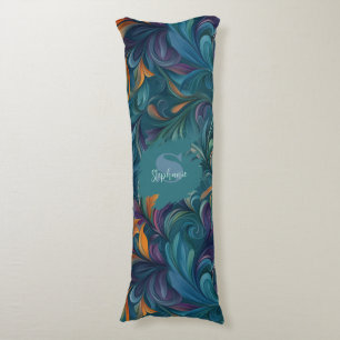 Coussins Longs Motif Abstrait animé inspiré par Paisley (2)