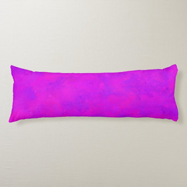 Coussins Longs Motif Abstrait rose pourpre (Devant)