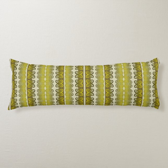 Coussins Longs Motif africain ethnique de simbols d'adinkra (Devant)