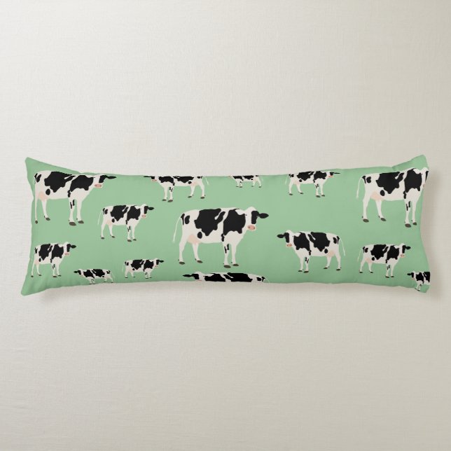 Coussins Longs Motif animal de ferme de vache (Devant)