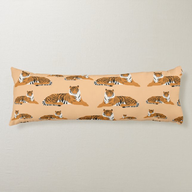 Coussins Longs Motif animal du Tigre de la Jungle (Devant)