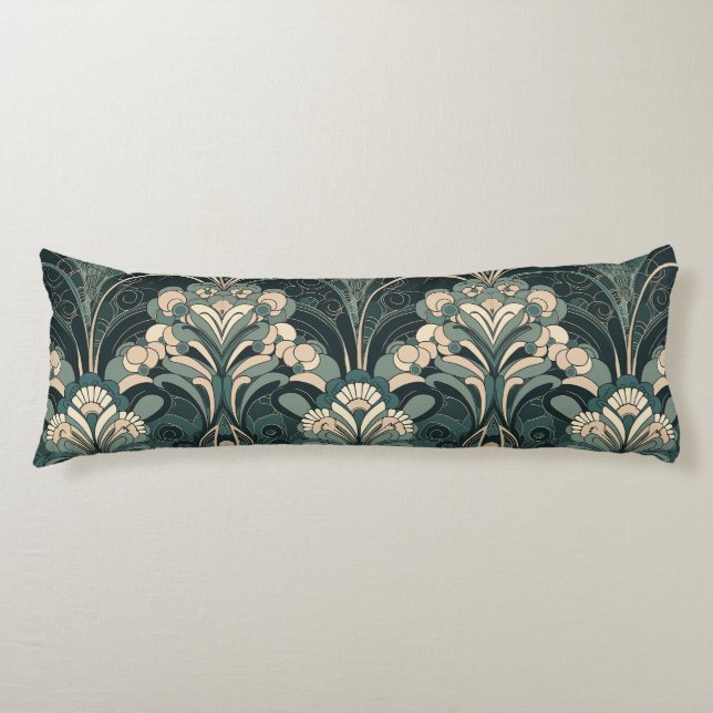 Coussins Longs motif art déco élégant (Devant)