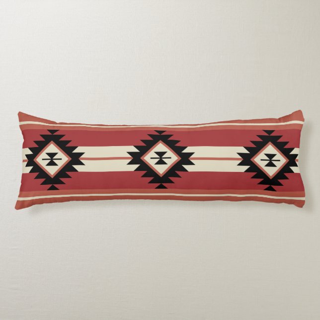 Coussins Longs Motif Aztec (Devant)