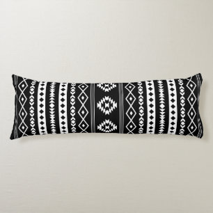 Coussins Longs Motif Aztec 2Way Noir & Blanc Mixte Motifs (V)