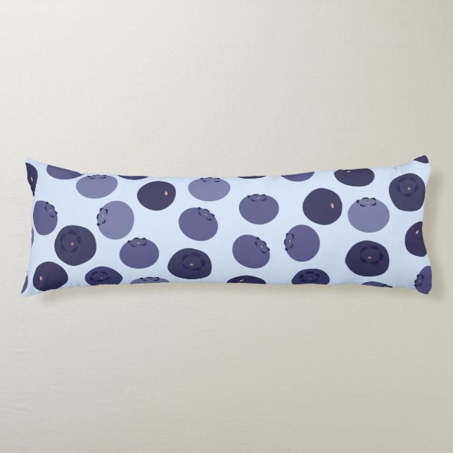 Coussins Longs Motif Blueberry (Devant)