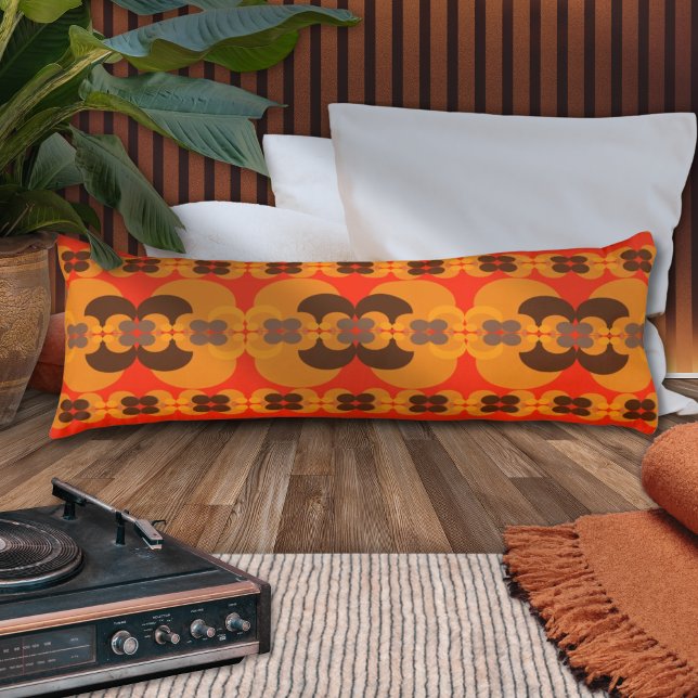 Coussins Longs Motif Bulles Rétro Groovy 60's 70's (Créateur téléchargé)