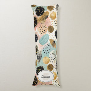 Coussins Longs Motif circulaire Abstrait -avec Parties scintillan