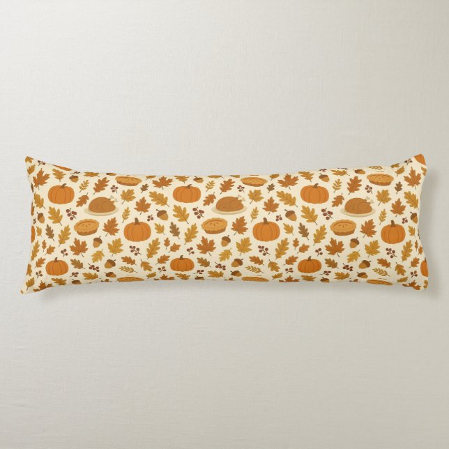 Coussins Longs Motif classique de Thanksgiving  (Devant)