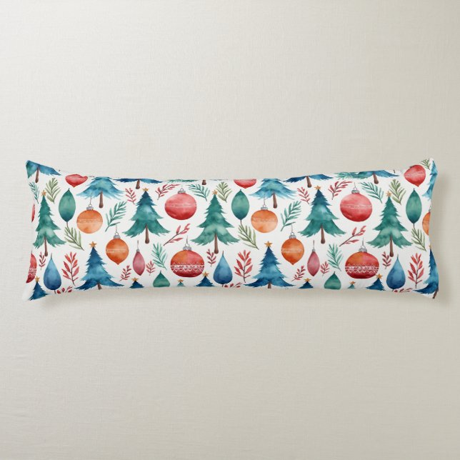 Coussins Longs Motif d'arbre de Noël (Devant)
