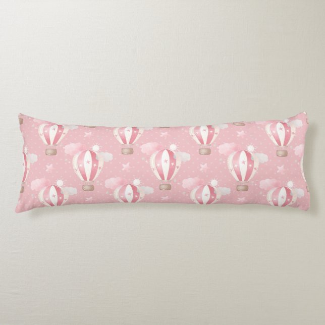 Coussins Longs Motif de ballons roses (Devant)