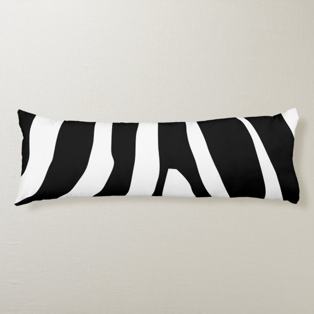 Coussins Longs Motif de bandes d'impression Zebra (Devant)